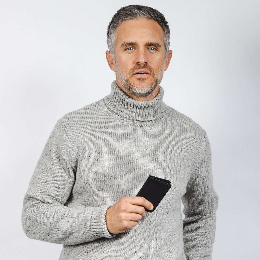 Compact Bifold with RFID protection - Black