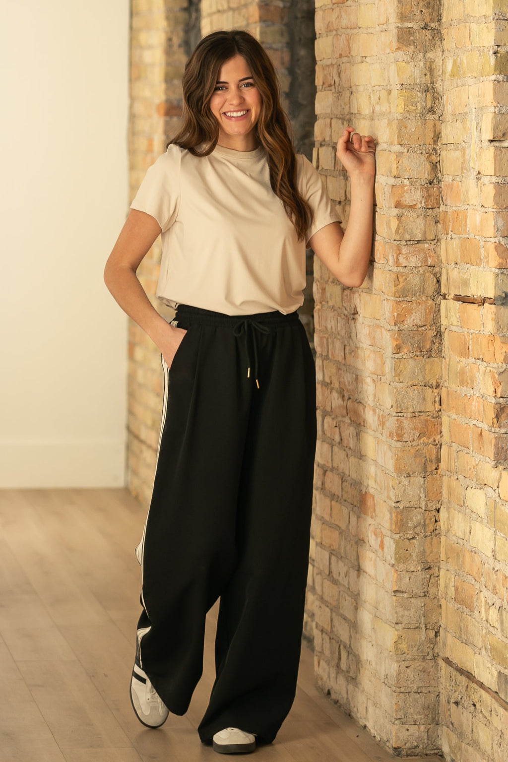 Nina Wide Leg Track Pants
